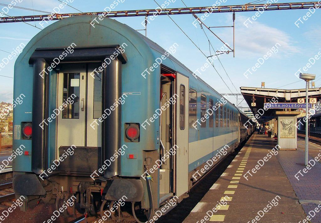 Prága hl MÁV kocsival póló